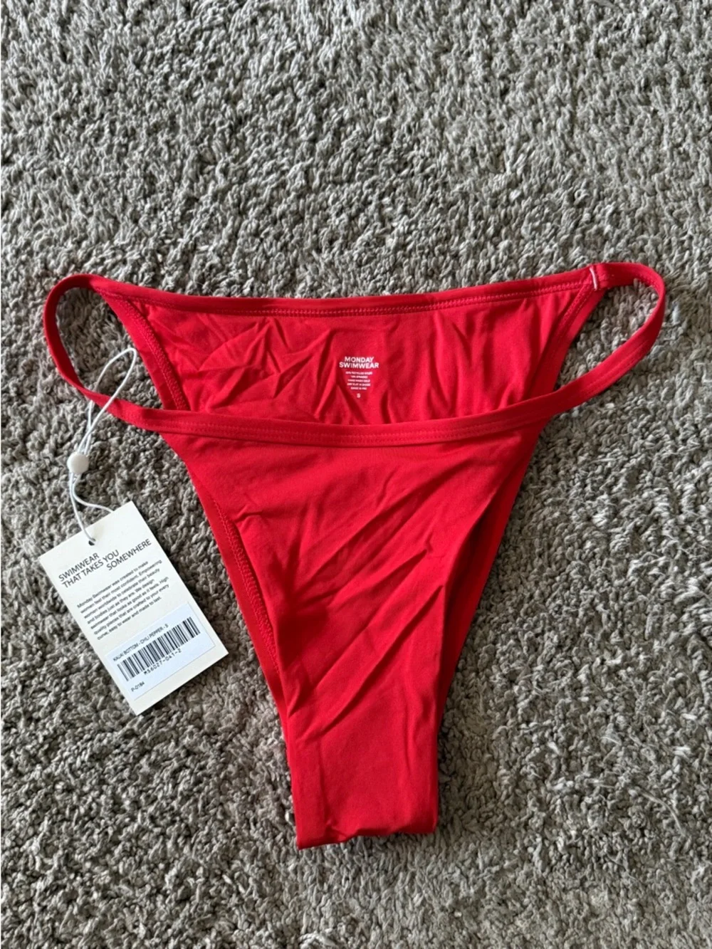 NWT Monday Swimwear KAUAI BOTTOM - CHILI PEPPER